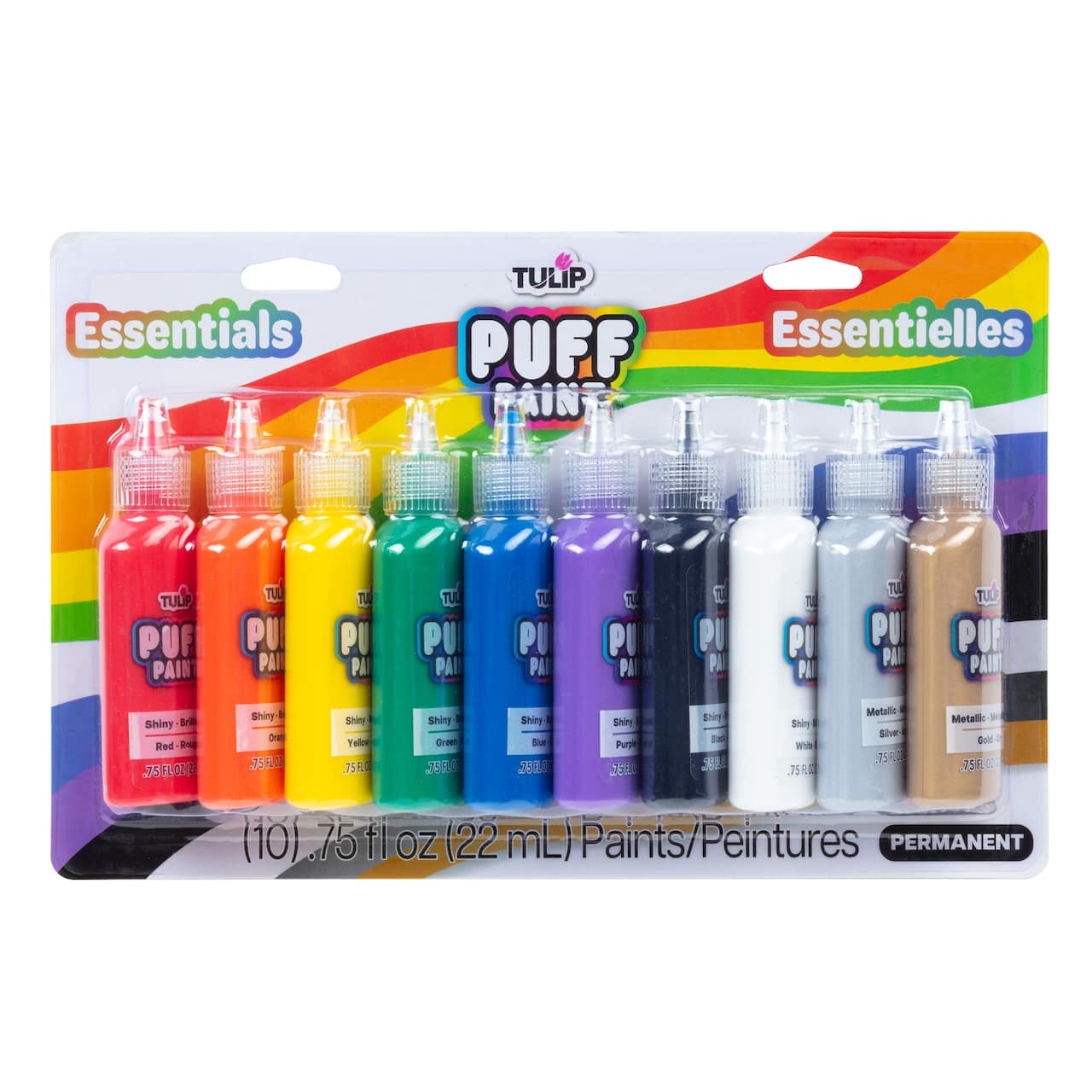 6 Packs: 10 ct. (60 total) Tulip® Essentials Puff Paints